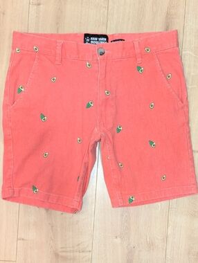 Raw Yarn Industries Coral Shorts Avocado Pattern Mens